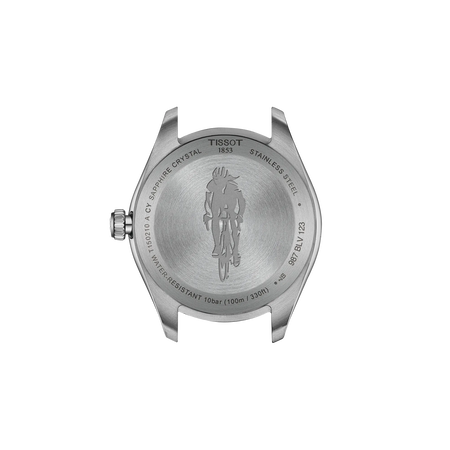 Back view of the watch case Tissot PR 100 34mm