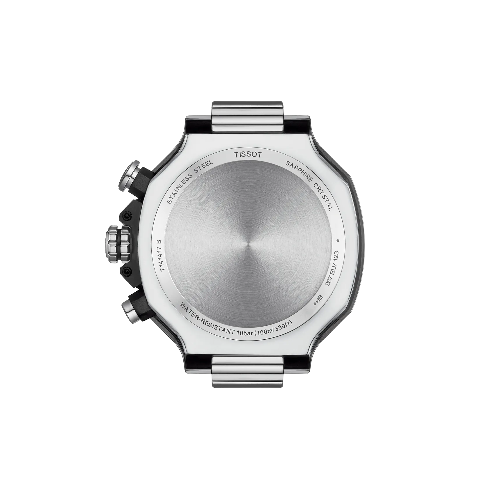 Back view of the watch case Tissot T-Race 45mm