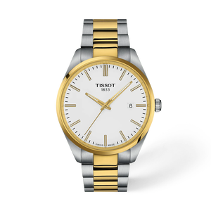 Front view of the watch Tissot PR 100 40mm with shadow