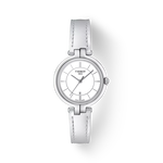 Front view of the watch Tissot Flamingo with shadow