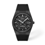Front view of the watch Tissot PRX Carbon 40.5mm with shadow