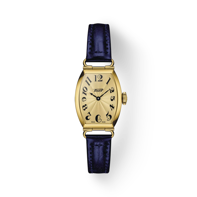Front view of the watch Tissot Heritage Porto Small lady with shadow