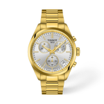 Vista frontal del reloj Tissot PR 100 40mm con sombra