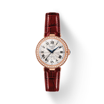 Front view of the watch Tissot Bellissima Automatic with shadow