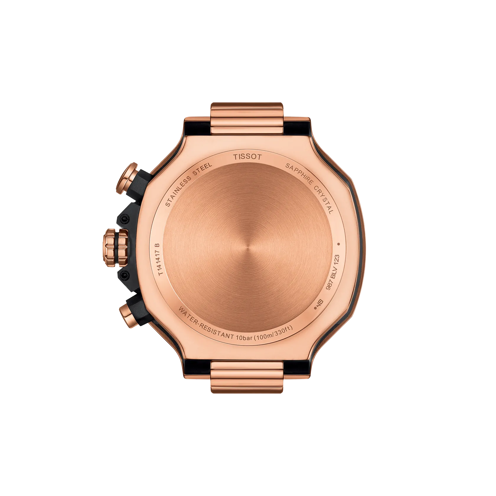 Back view of the watch case Tissot T-Race 45mm