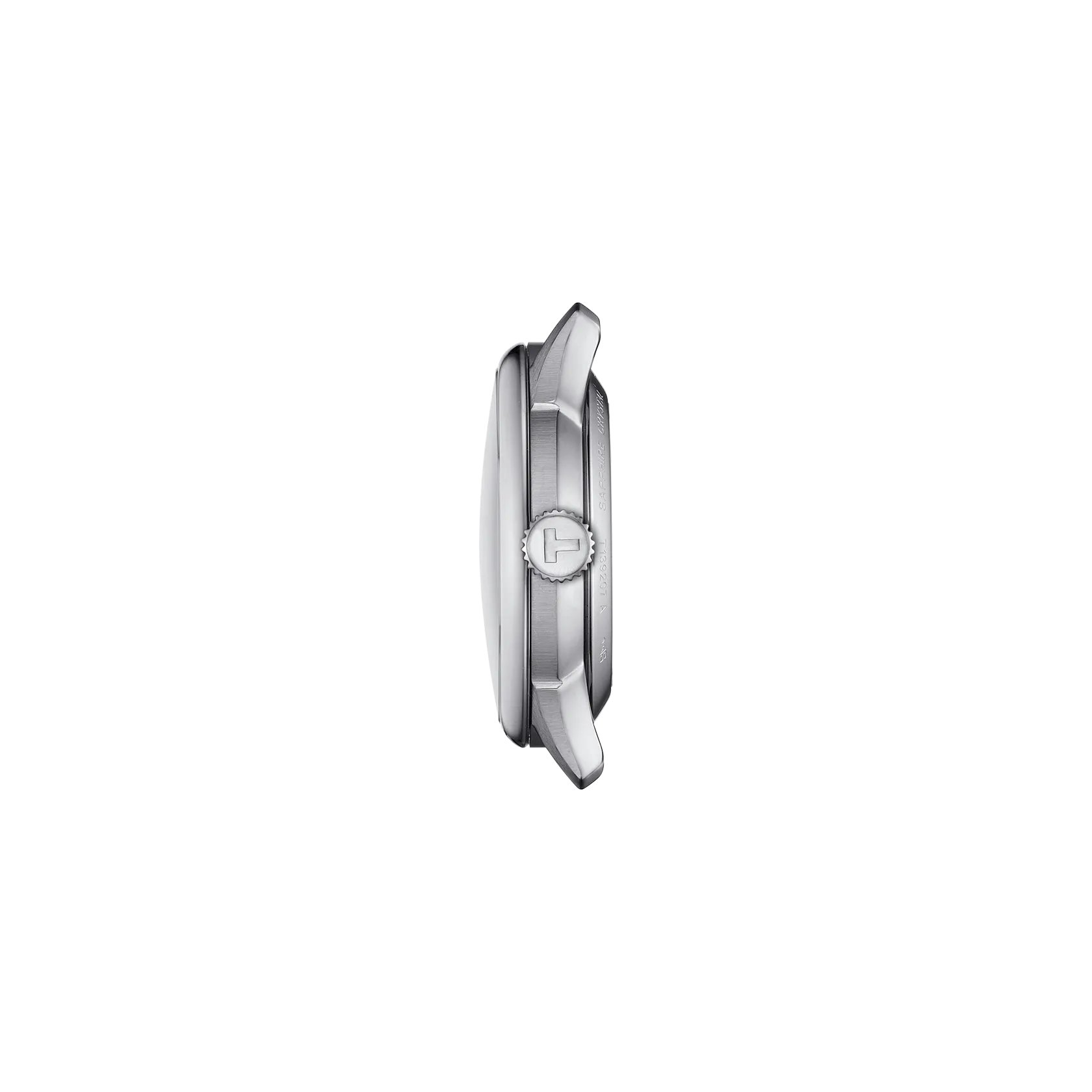 시계 케이스 프로필 보기 티쏘 슈망 데 뚜렐 파워매틱 80 34 mm