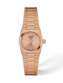 Front view of the watch Tissot PRX 25mm with shadow