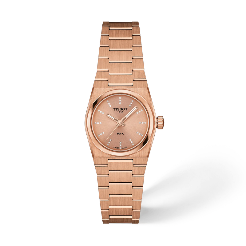 TISSOT PRX 25mm の正面図・影あり