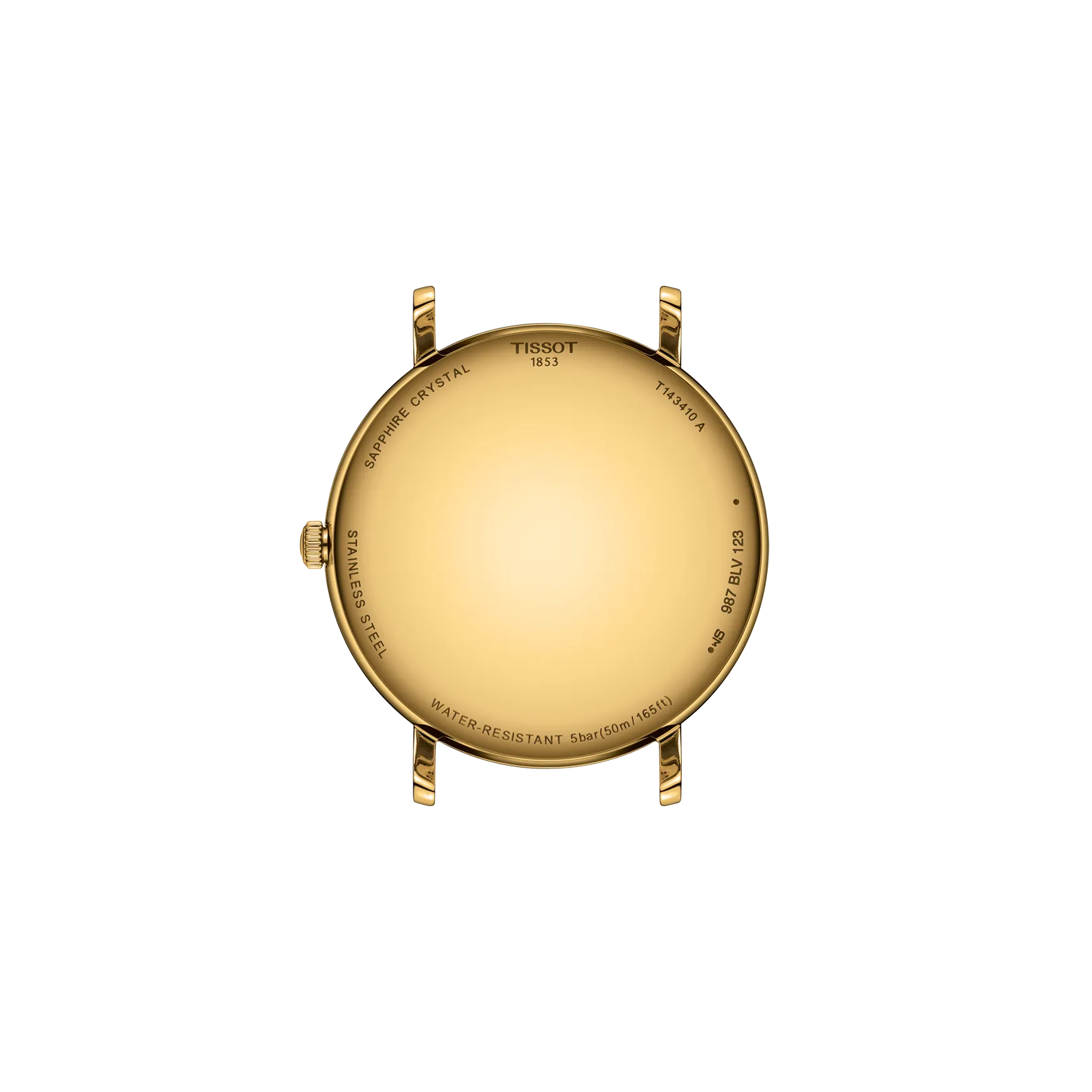 Back view of the watch case Tissot Everytime 40mm