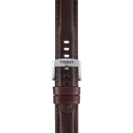Zoom on Tissot Official Brown Leather Strap Lugs 20 mm