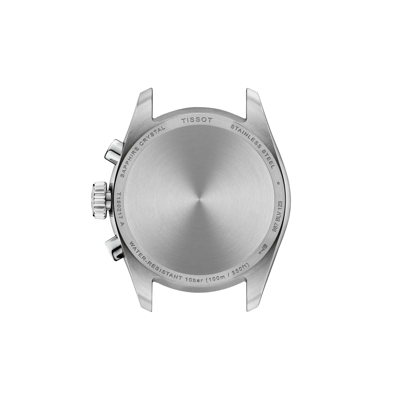 Back view of the watch case Tissot PR 100 36mm