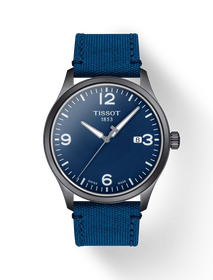 Front view of the watch Tissot Gent XL with shadow