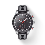 Front view of the watch Tissot PRS 516 Chronograph with shadow
