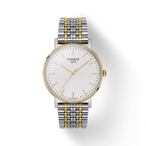 Front view of the watch 天梭Everytime系列38mm with shadow