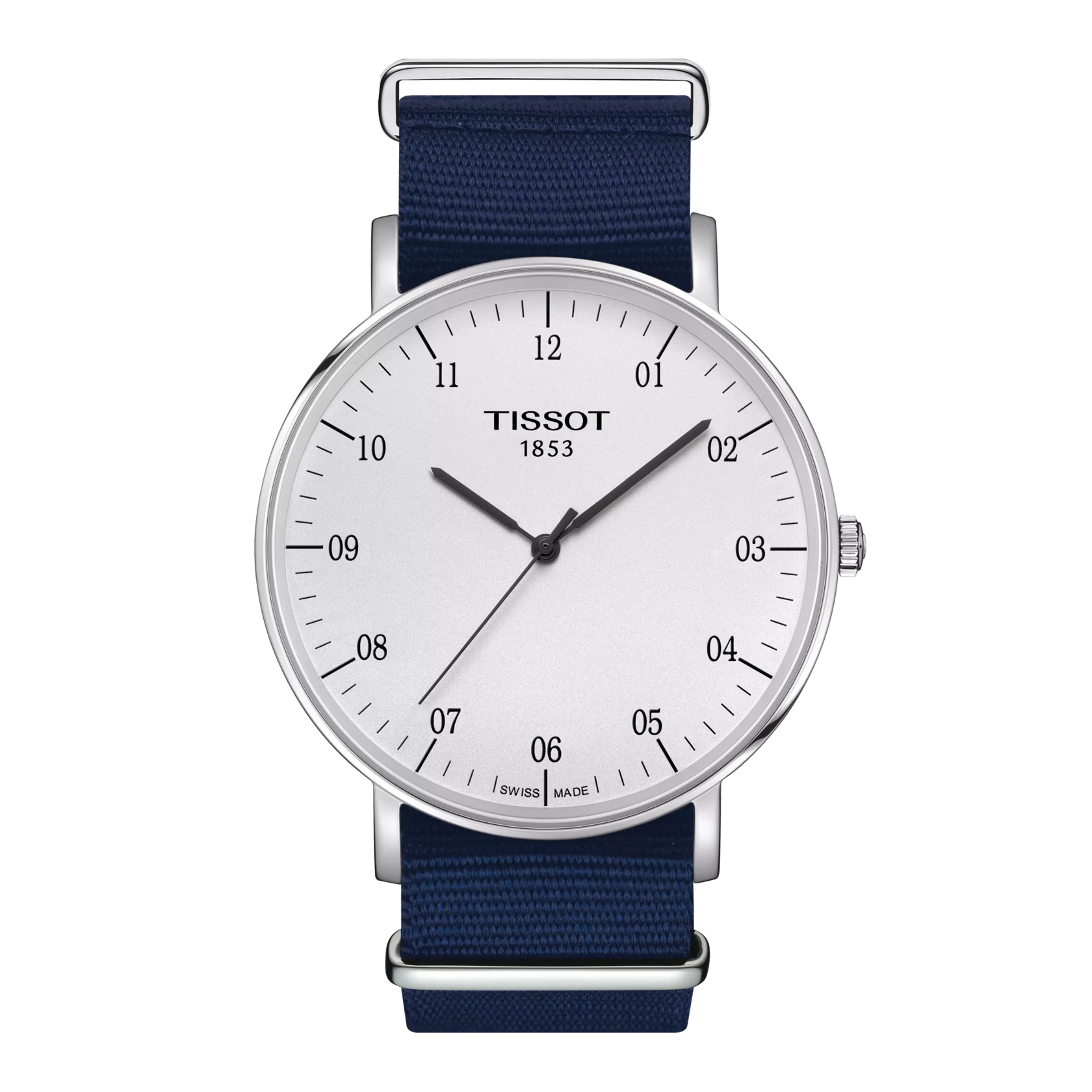 Front view of the watch Tissot Everytime 42mm