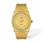 Front view of the watch Tissot PRX 40mm with shadow