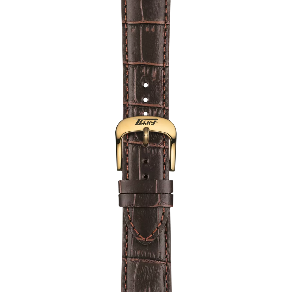 Zoom sur le bracelet de la montre Tissot Heritage Visodate