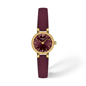 Front view of the watch Tissot Lovely Round 19.5mm with shadow