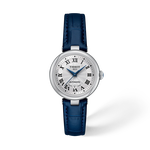 그림자가 있는 티쏘 벨리시마 29mm 시계의 전면 보기