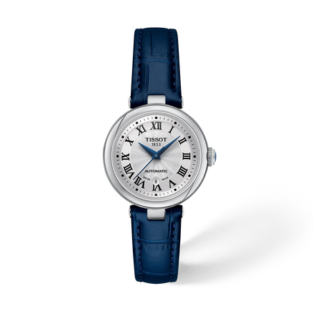 Front view of the watch Tissot Bellissima 29mm with shadow