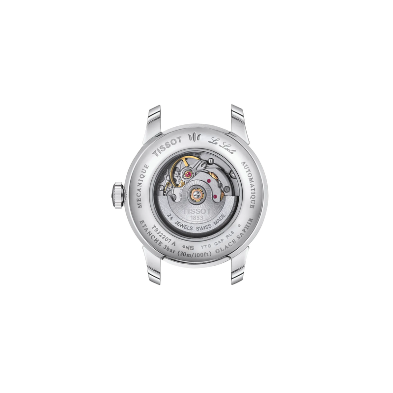 Back view of the watch case Tissot le Locle Gold 29mm