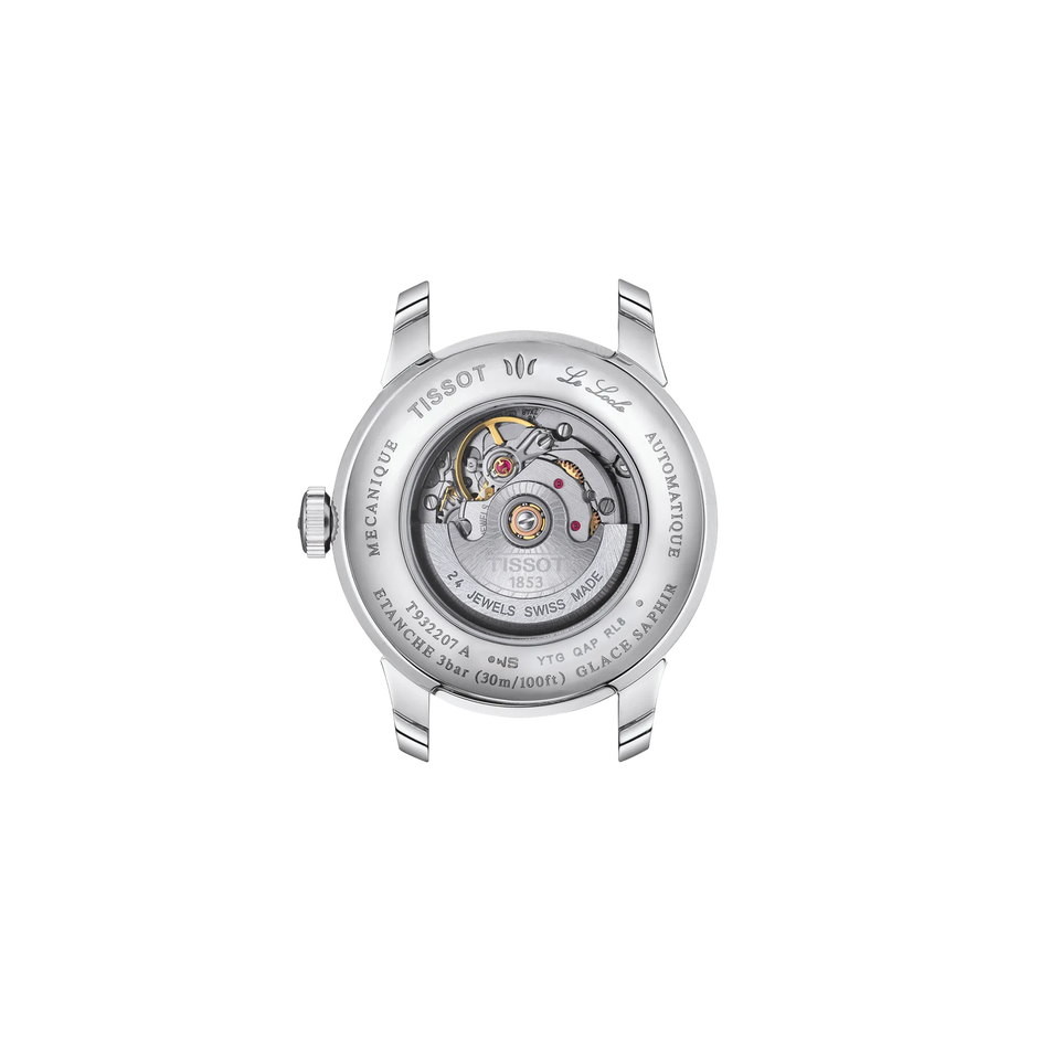 Back view of the watch case Tissot le Locle Gold 29mm