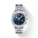 Front view of the watch Tissot PR 100 Sport Chic 38mm with shadow