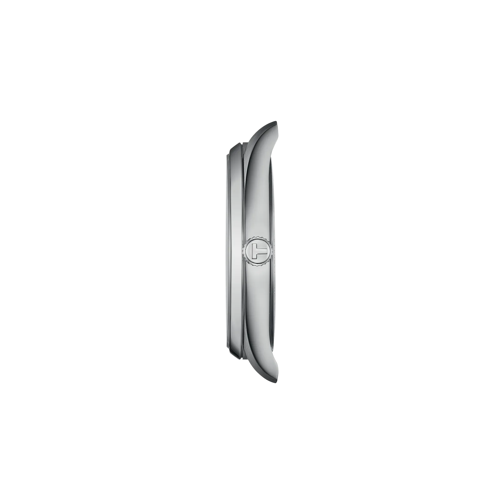 Profile view of the watch case Tissot PR 100 40mm