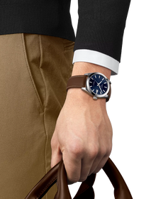 Simulation of the watch Tissot Gentleman Powermatic 80 Silicium on a wrist