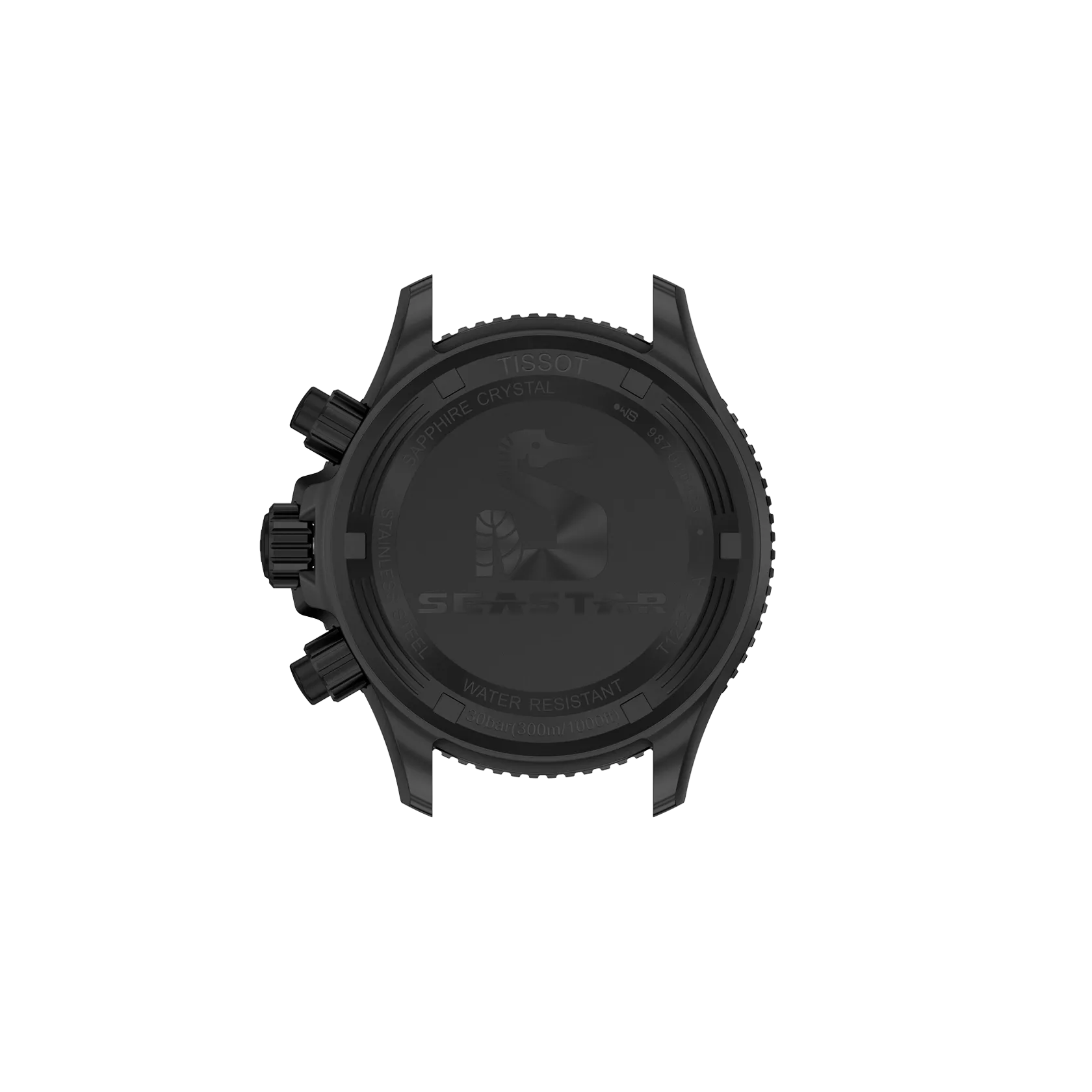 Back view of the watch case Tissot Seastar 1000 38mm