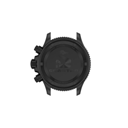 Vue arri&egrave;re du bo&icirc;tier de la montre Tissot Seastar 1000 38mm