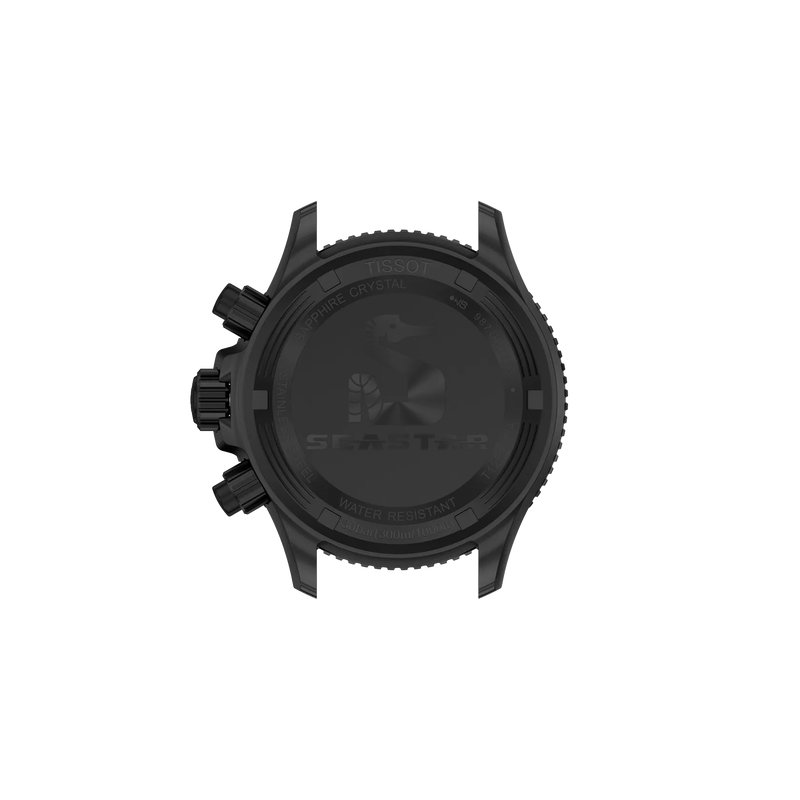 Back view of the watch case Tissot Seastar 1000 38mm