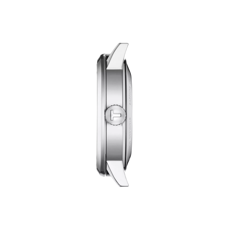 Profile view of the watch case Tissot Classic Dream Swissmatic