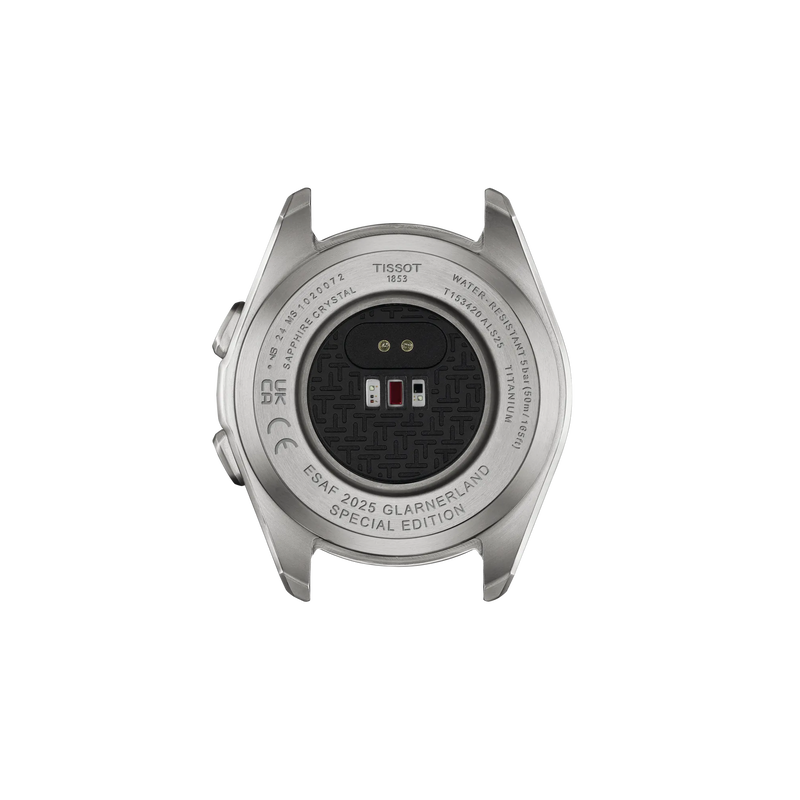 Back view of the watch case Tissot T-Touch Connect Sport ESAF 2025 43.75mm