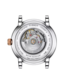 Back view of the watch case Tissot Carson Premium Automatic Lady