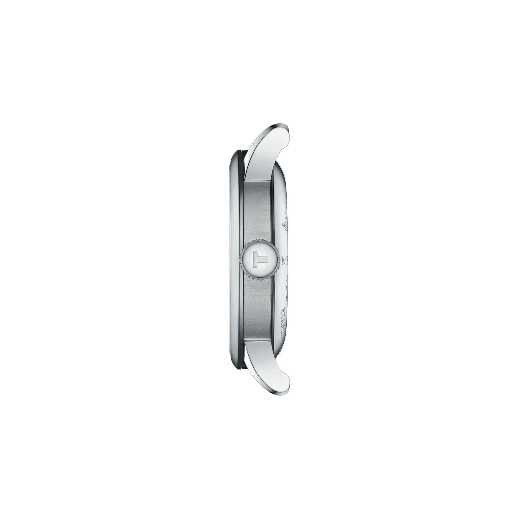 Profile view of the watch case Tissot Le Locle 39.3mm