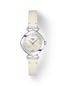 Front view of the watch Tissot Femini-T with shadow