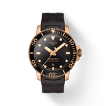 Vista frontal del reloj Tissot Seastar 1000 Powermatic 80 con sombra