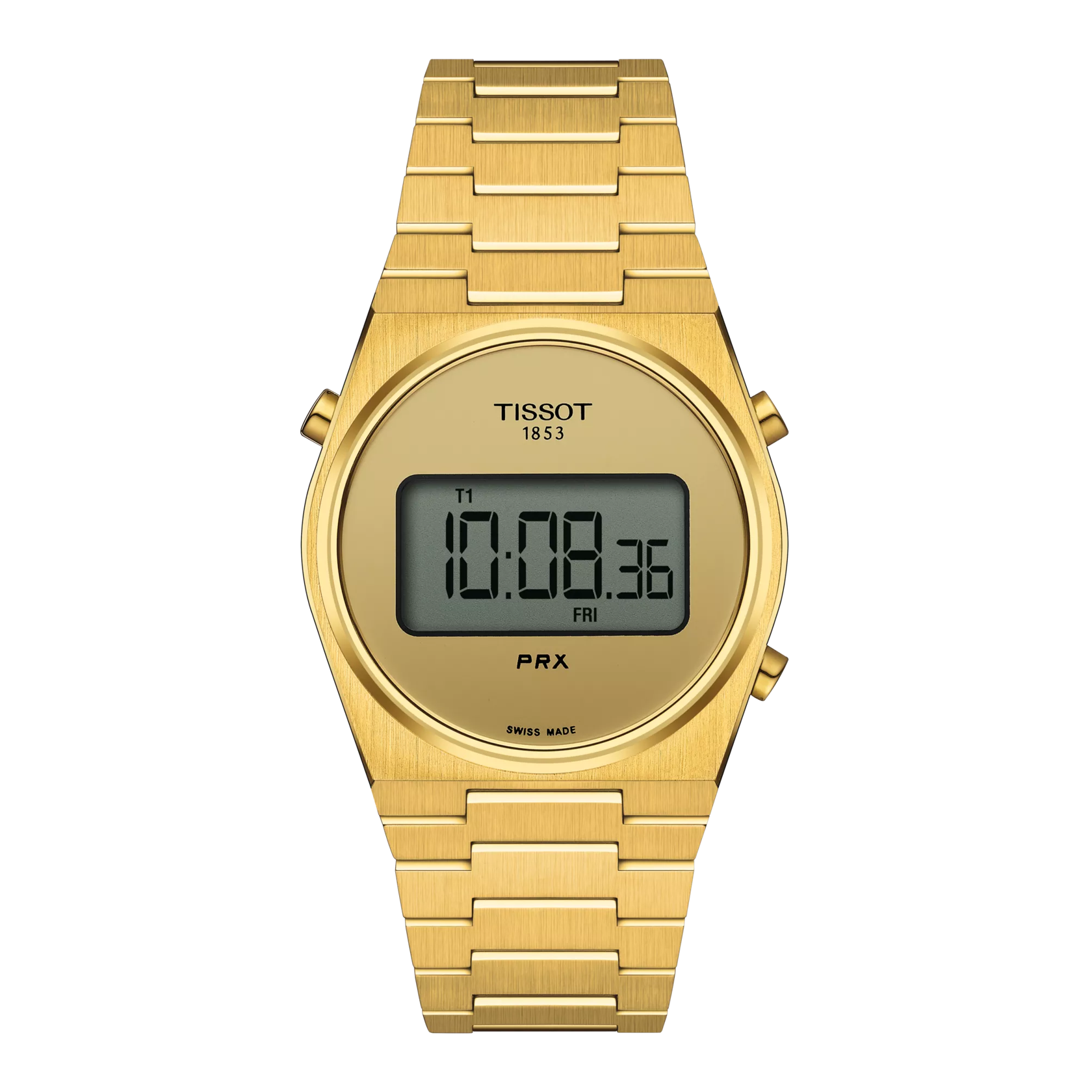 Front view of the watch Tissot PRX Digital 35 mm