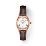Vue de face de la montre Tissot Tradition 5.5 Lady avec ombre
