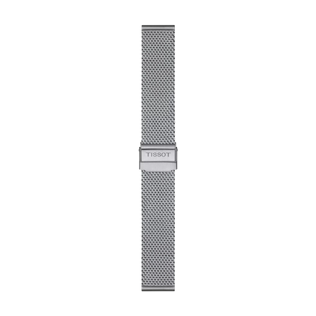 Front view of Tissot Official Steel Milanais Bracelet Lugs 20 mm