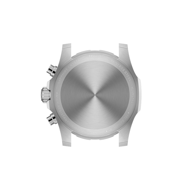 Back view of the watch case Tissot Supersport Chrono 42mm