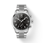 Front view of the watch Tissot Chrono L 42mm with shadow