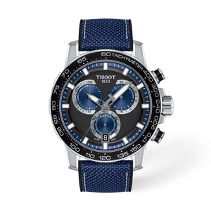 มุมมองด้านหน้าของนาฬิกา Tissot Supersport Chrono 45.5mm พร้อมเงา