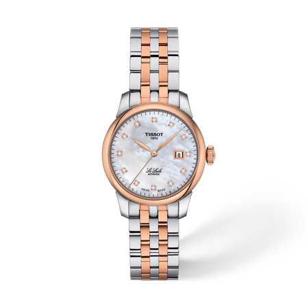 Front view of the watch Tissot Le Locle 29mm with shadow