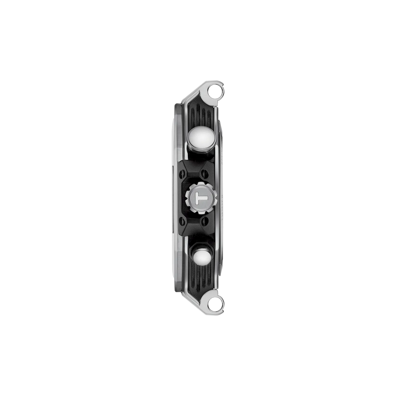 Profile view of the watch case Tissot T-Race 45mm