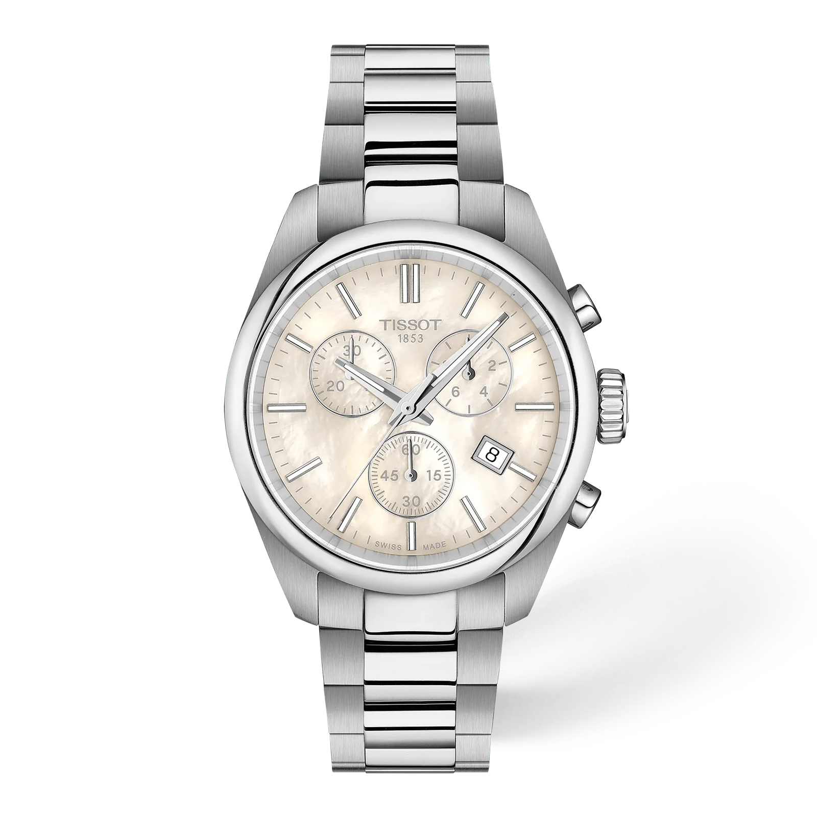 Tissot PR 100 — White mother-of-pearl
