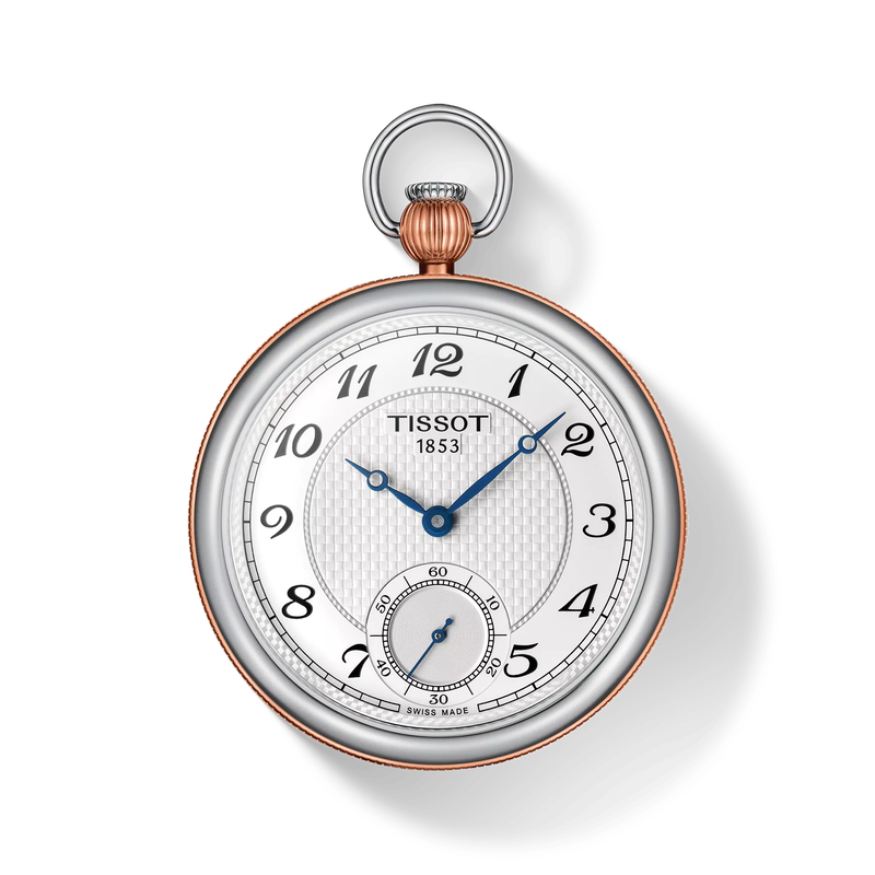มุมมองด้านหน้าของนาฬิกา Tissot Bridgeport Lepine Mechanical พร้อมเงา