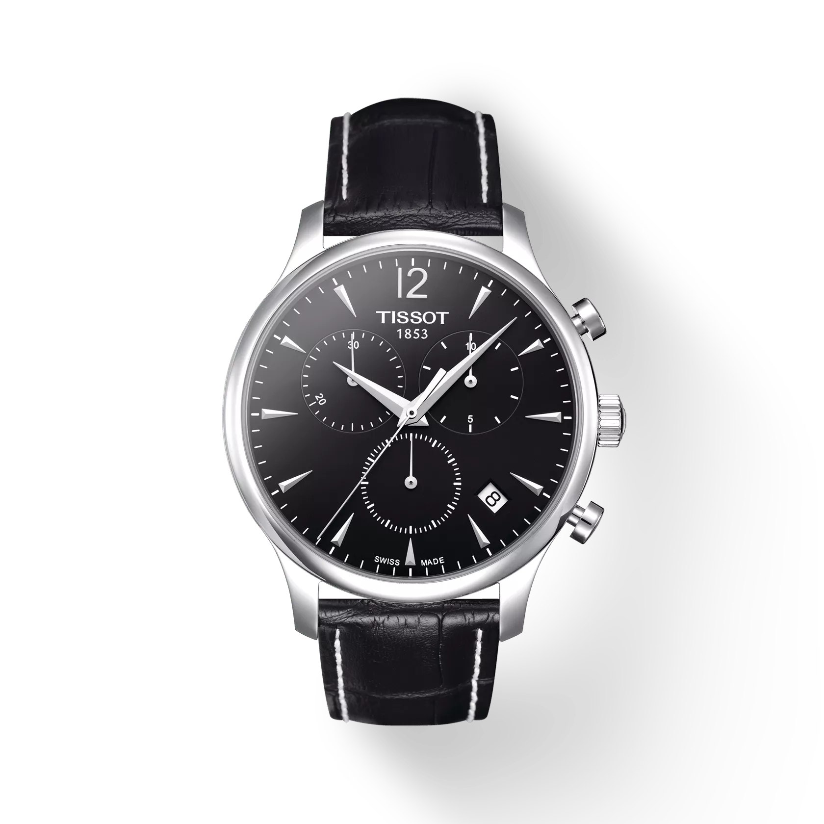未使用品】TISSOT ティソ トラディション 腕時計 レザー QZ ブラウン 