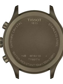 Back view of the watch case Tissot Chrono XL